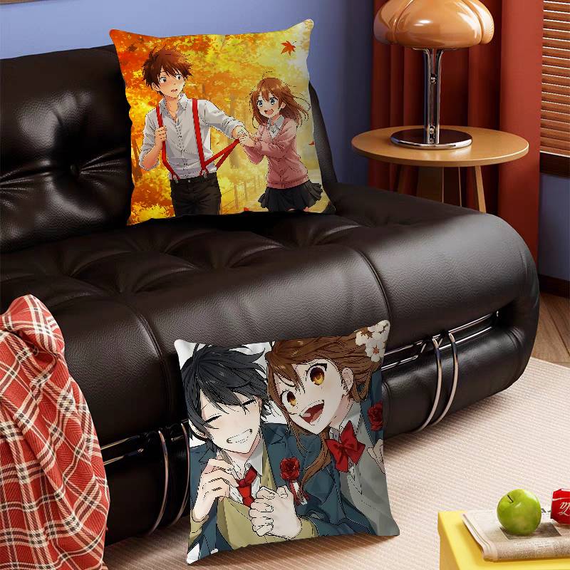 Anime H-Horimiya Pillow Anime Pillow Sofa Bed Head Pillow Cover Cushion Cover 45x45 Cm Fashion