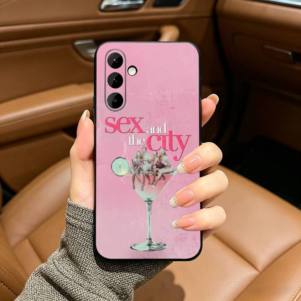 Sex And The City Phone Case For Samsung Galaxy A73,A71 A72,A70,A53,A52,A51,Soft Silicone Black Cover