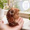 Flower Girl Silicone Candle Mold Multipurpose Silicone Mould for Making Candle Soap Home Decoration Resin Casting