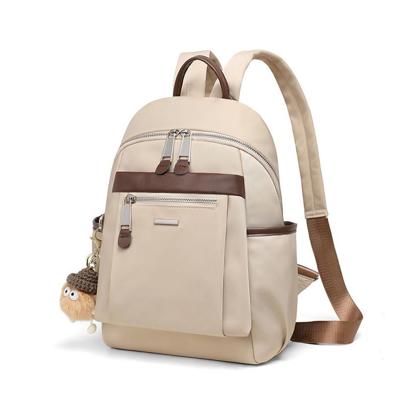Womens Large Capacity Canvas Backpack School College Travel Daily Use Soft Zipper Urban Minimalist Style