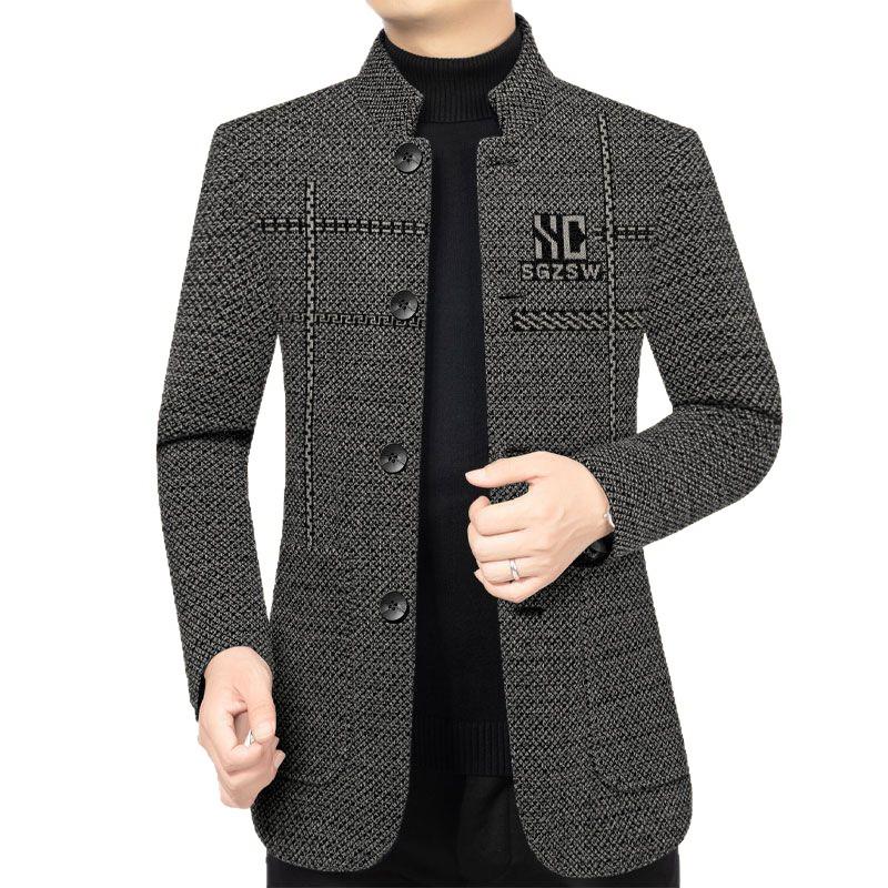 High-End Trendy Slimming Jacket for Middle-Aged Men: Korean-Style Elegant & Versatile Dad Jacket