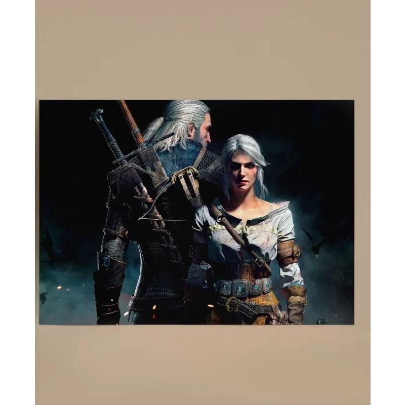The Witcher Geralt Poster, Unframed Wall Art Gift 20x30cm