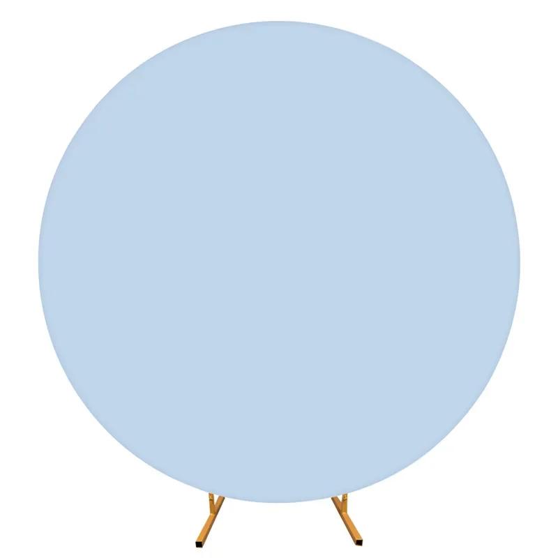

Round Wedding Arch Cover Fitted Wedding Arch Stand Cover Round Top Arch Backdrop Cover for Birthday Party Ceremony Banquet Decor 6FT DIA 183CM