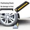 Rubber & Plastic Wheel Stopper: Parking Space, Garage, or Parking Lot Anti-collision Positioner.