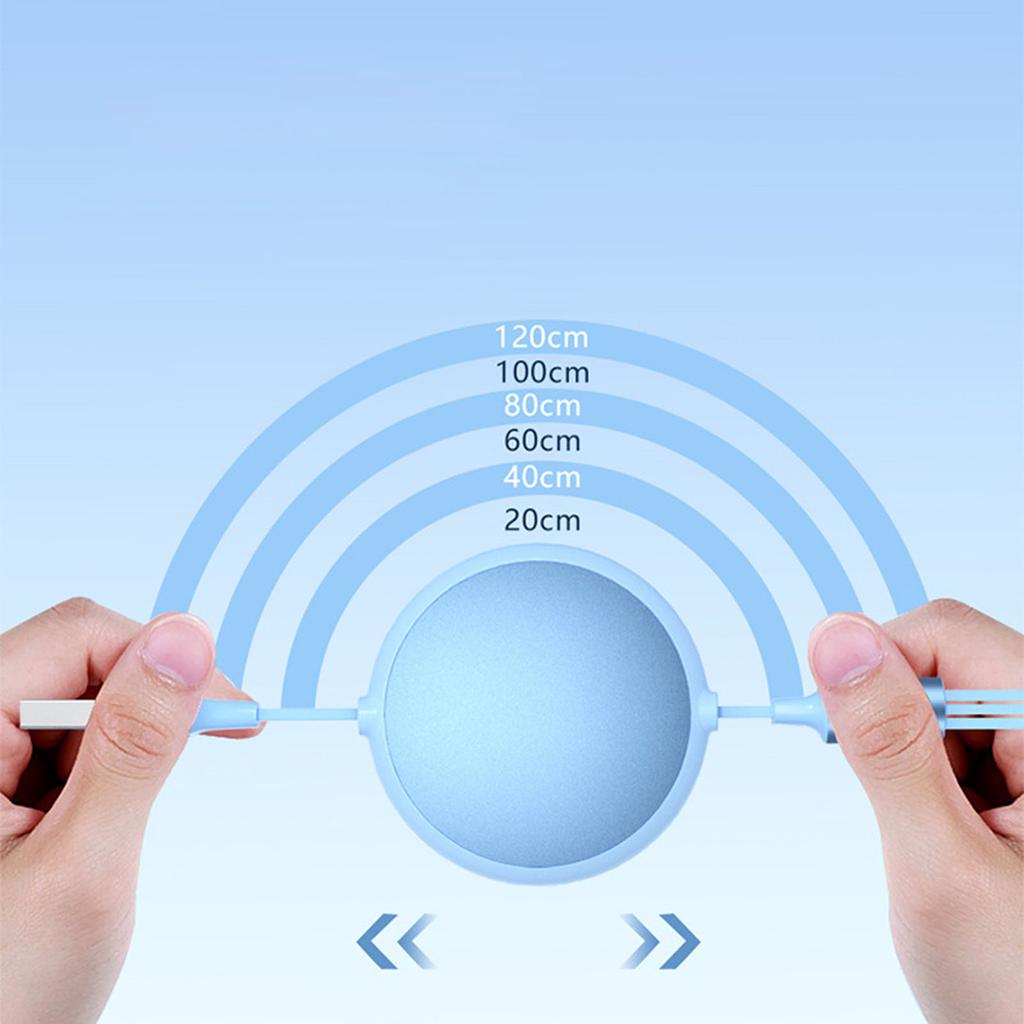 Retractable Multi USB Cable 3 In 1 100w Super Fast Charging Cable with 5 Gear Length for Type-C/Android/IOS Interface