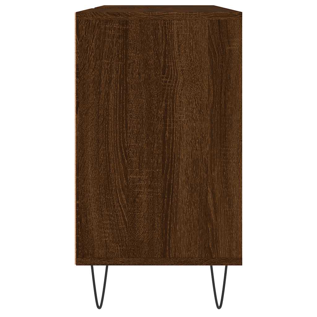 Bathroom Cabinet Brown Oak Effect 80 x 33 x 60 cm Engineered Wood