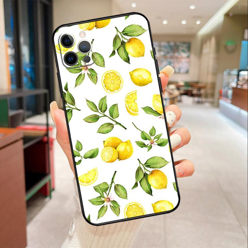 Lemon Fruit Phone Case For iPhone 17 16 15 14 13 12 11 Pro Max mini 16 Plus 16e 17 Air Protective Cover
