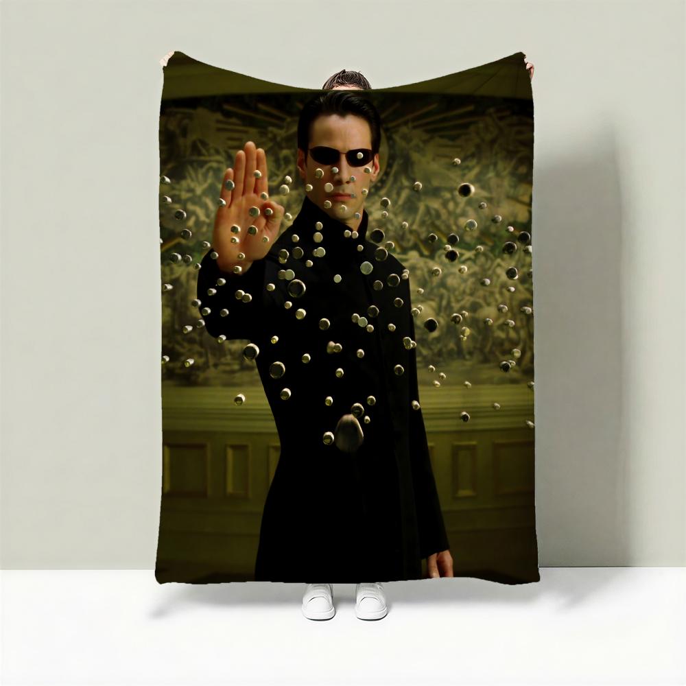 Movie T-The Matrix Throw Lightweight 240g Flannel Blanket Soft Skin-friendly for Summer Cooling 75cmx90cm