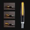 Motorcycle LED Turn Signals Light Amber Flasher Flowing Water Built Relay 12LED Turn Signal Lamp Motorcycle Flashing Lights