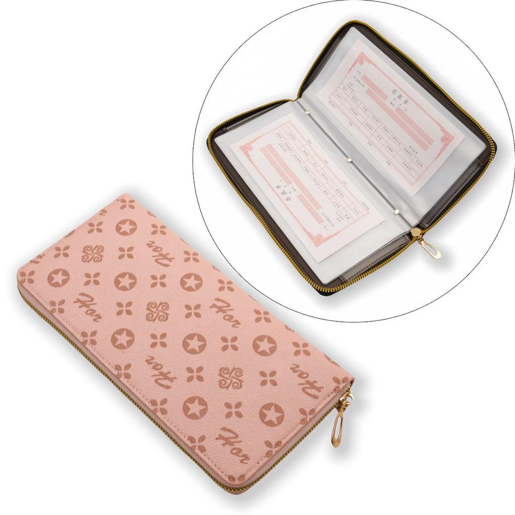 Passbook & Check Storage Album - Large Capacity Card Holder & Document Sleeve