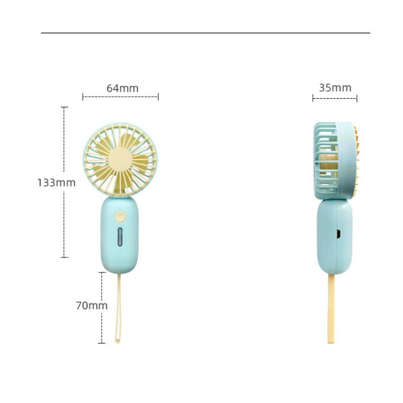 Mini Fan Cool Wind Summer Artifact 500mAh Portable Fan Outdoor Handheld Fan