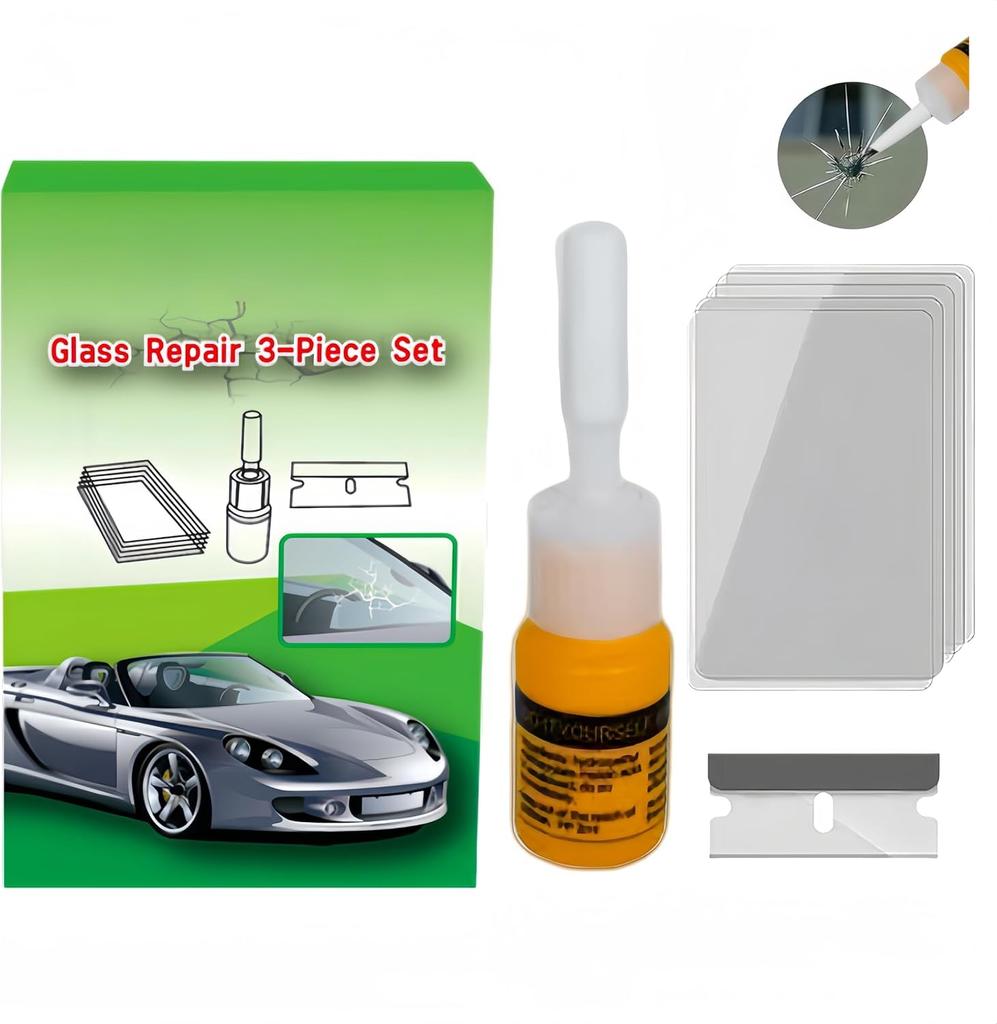 Windshield Repair Kit for Car Glass Repair Set (Green)