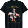 T-shirt Croce dei Cavalieri Templari Crociati Americani 100% Cotone Girocollo Manica Corta Estiva Casual da Uomo Streetwear