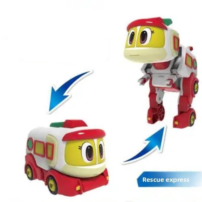 Go Dino Go Abs Min Deformation Action Figures Rex Transformation Car Model Toy