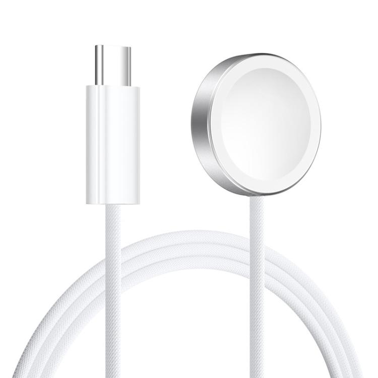 

For Apple Watch Series xDfind Aluminum Alloy Shell Magnetic Wireless Watch Charger Type-C белый