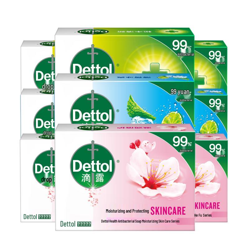 Dettol Bar Soap 9-Pack Assorted Fragrances 105g Each