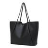 Fashion Tote Bag Retro Minimalist Design Solid Color Casual Handbag Large Capacity Versatile Women'S Shoulder Bag