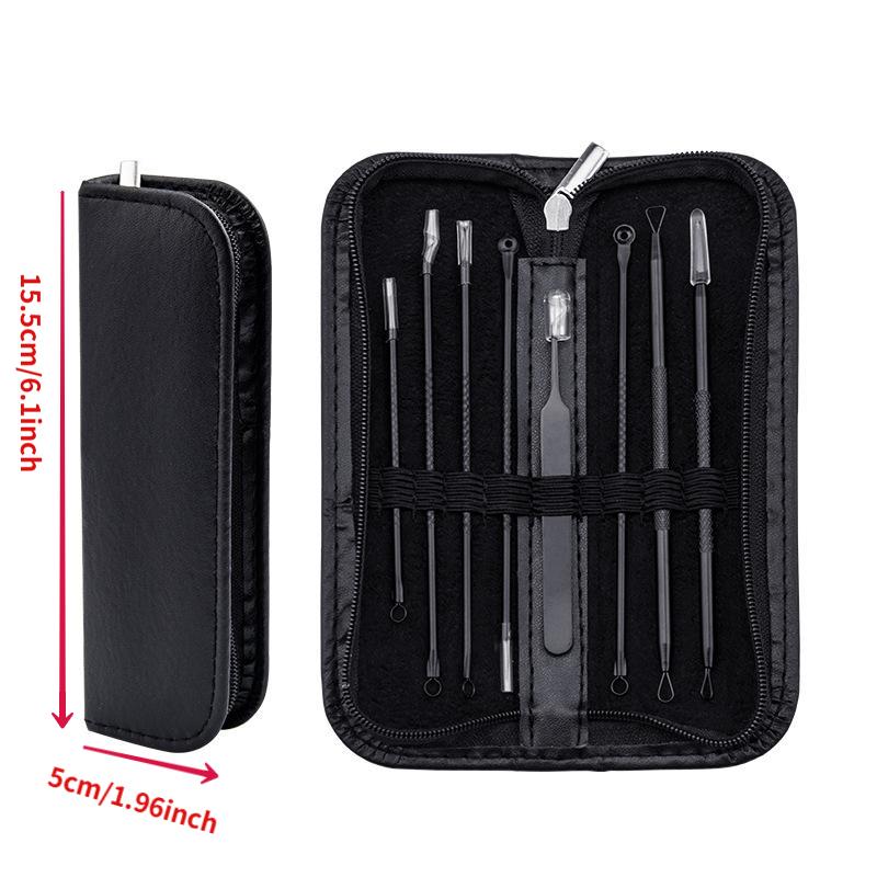 8pcs/set Color Pimple Comedone Extractor Tool Skin Care Acne Removal Kit for Pimples Blackheads Blemish Whitehead Removing Tool