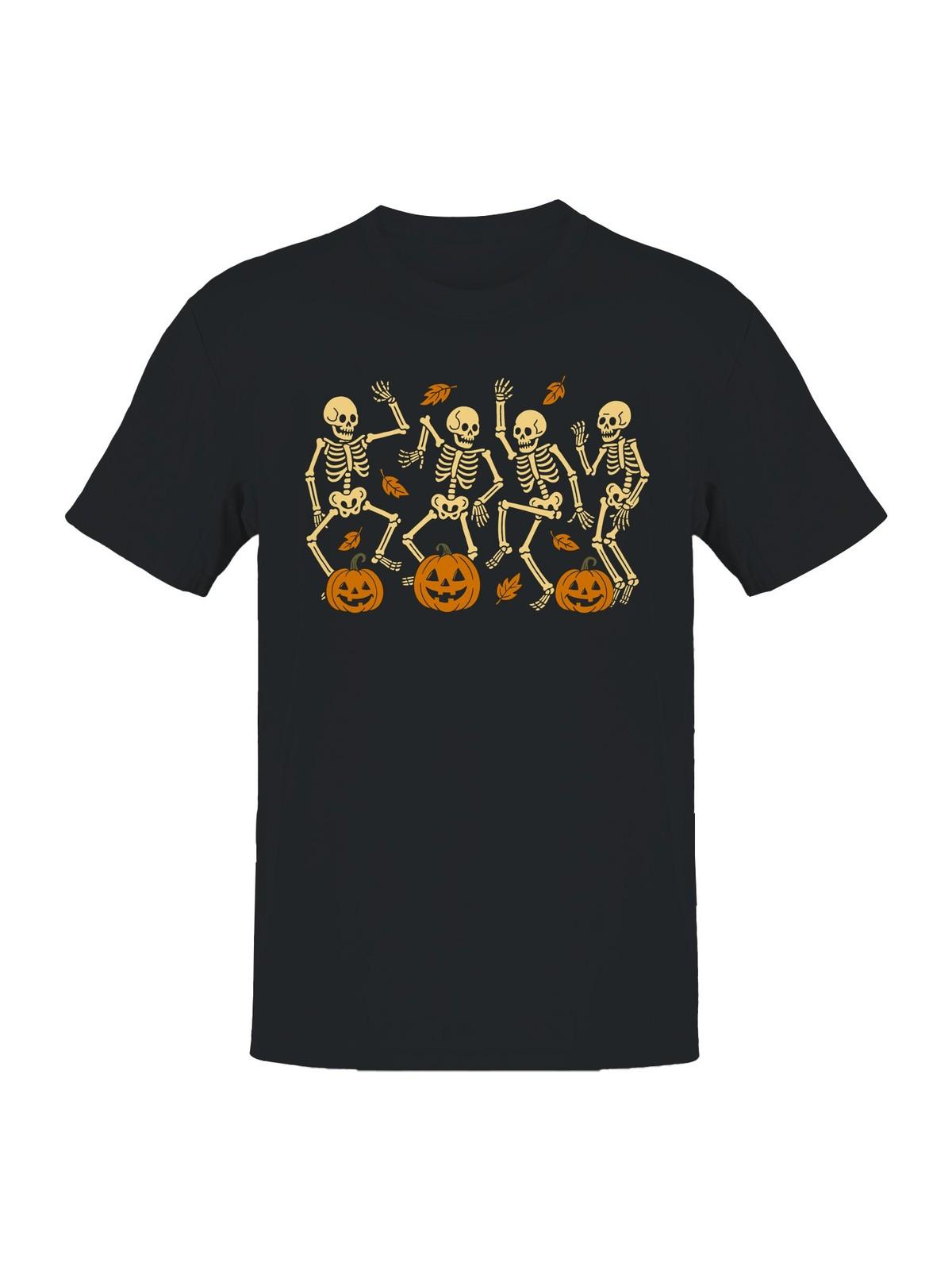 Dancing Skeletons Halloween Fun Mens T-shirt S