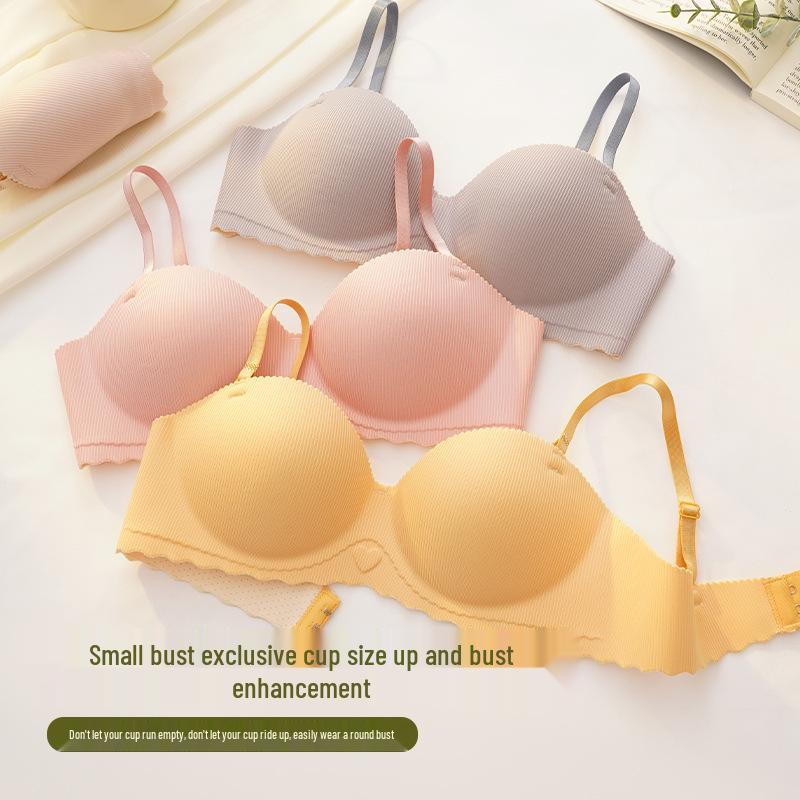 Push-Up Lingerie Bra for Small Chest: Wireless, Breathable, Anti-Sagging, Beautiful Back Support