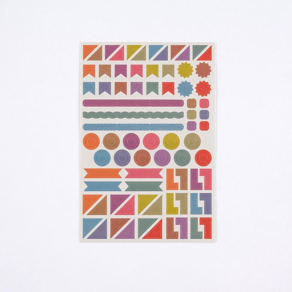 Hobonichi Techo TSUKI no Set Planer Zubehör IRO/Aufkleber (Zeitplan)