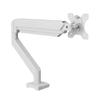 13-35 Inch Black White Monitor Stand, Ergonomic Adjustable Bracket, Space Saving for Home Office Use, Perfect Gift