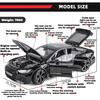 1/18 Scale RS7 Sportback Black Warrior Supercar Diecast Metal Alloy Model Car Remote Control Version Sound & Light Hobbies Collection