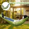 Breathable Ice Silk Hanging Bed Portable Outdoor Camping Swing Simple Mesh Hammock  Patio