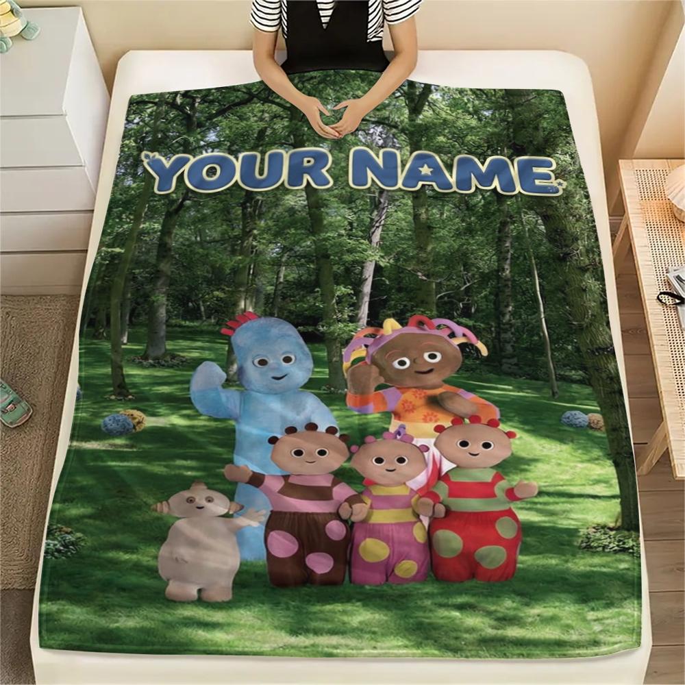 1 Stück Individueller Name im Nachtgarten Muster Flanelldecke Geeignet für Alle Jahreszeiten für Heimdekoration Wärme und Komfort Geschenke Feiertagsgeschenk_lx