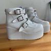 Women Ankle Boots Gothic Platform Punk Winter Martin Black High Heels Sexy Ladies Shoes