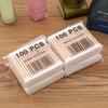 100PCS Round Headed Cotton Swabs, Double Round Headed Cotton Swabs, Bamboo Sticks, Precision Pointed Cosmetic Nail Tools