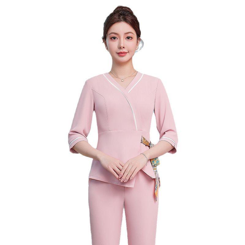2025 Women's Slimming Beautician & Spa Short Sleeve Uniform