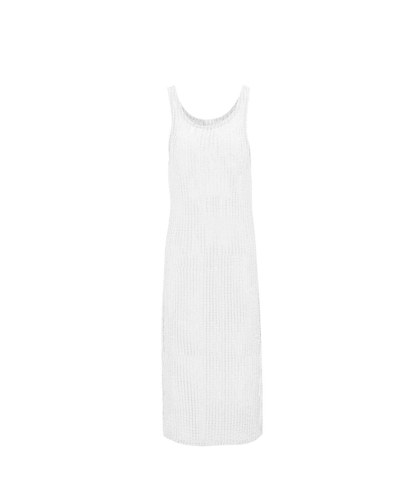 Itove Seoul Net Knit Dress - White