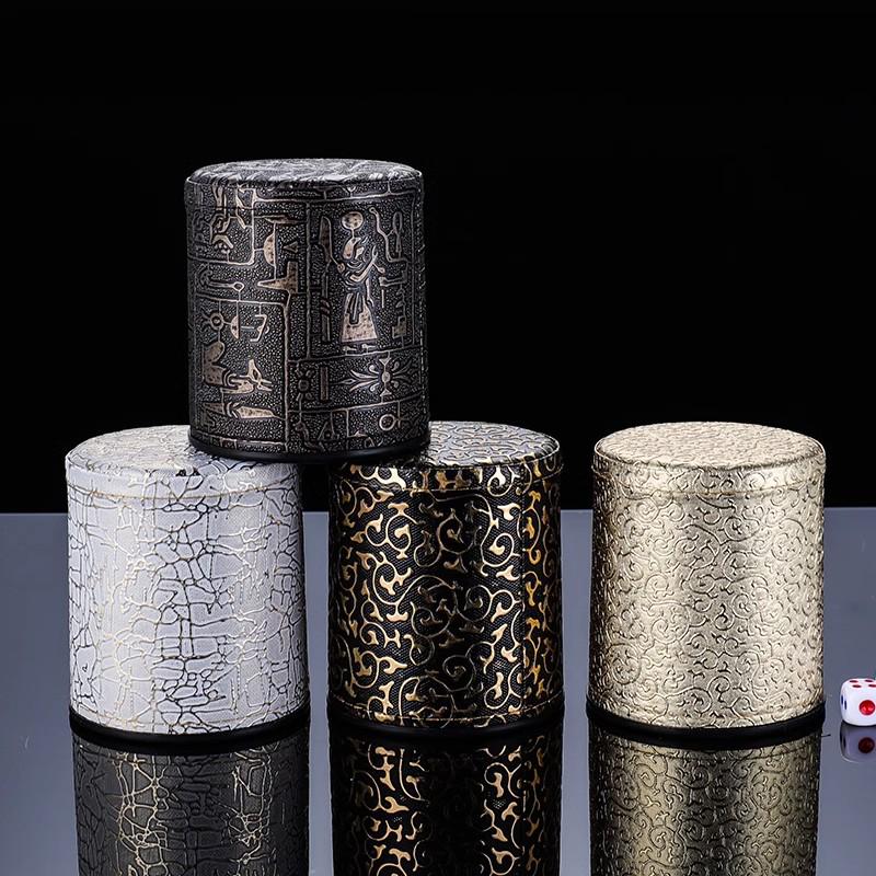 High-Grade Leather KTV Dice Shaker Cup for Bars and Nightclubs