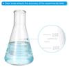 PATIKIL Erlenmeyer Flask, 250ml (8.5oz), Narrow-Neck, Graduated, Borosilicate Glass, for Chemistry and Science Research