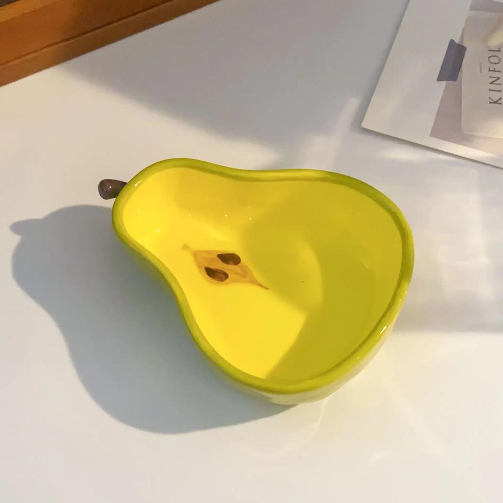 Kreativní keramická miska ve tvaru ovoce Domácí talířky na svačinu Omáčky Koření Talířek Mini podšálek Nádobí Večeře Kuchyňské potřeby
