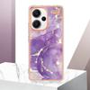 For Xiaomi Redmi Note 13 Pro+ 5G TPU Case with IMD Marble Pattern Electroplated Back Cover