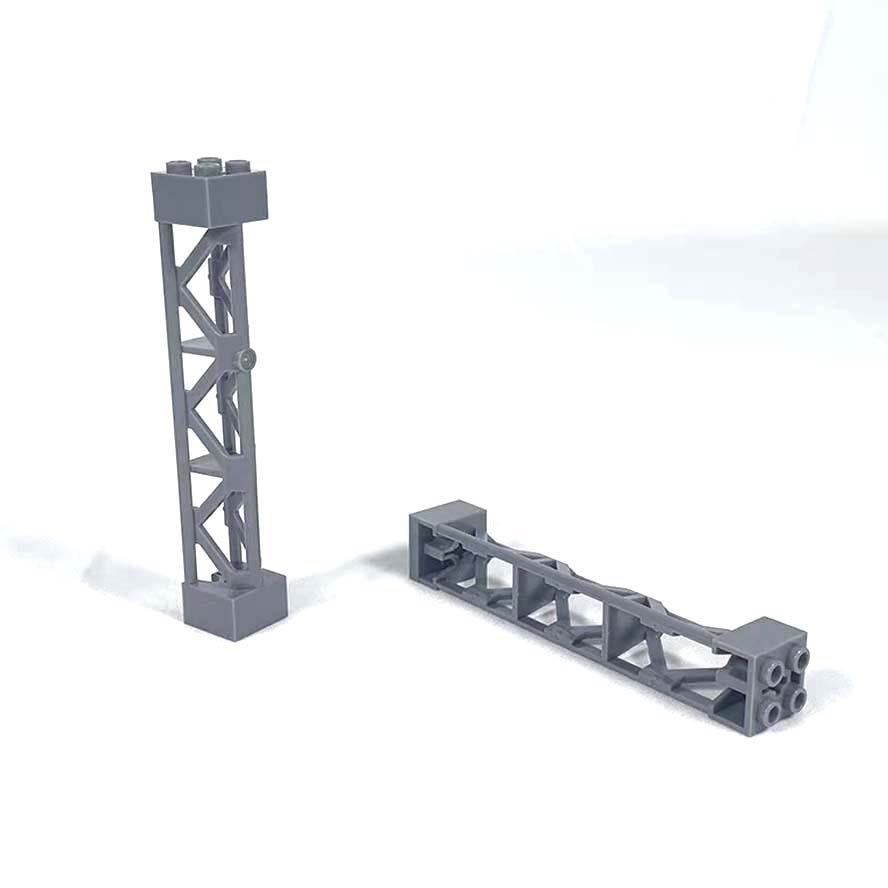 Stadt Bausteine Zug Waggon Stützsäule Träger Säule Balken 2x2x10 Militärsteine Spielzeug Kompatibel Technische Teile 95347