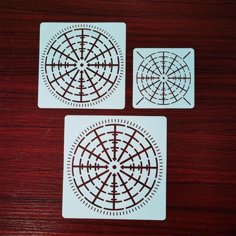 Pack of Precisions Cut Stencils Set Hollow Out Drawing Templates Suitable For Bulletin Boards And Creative Journals
