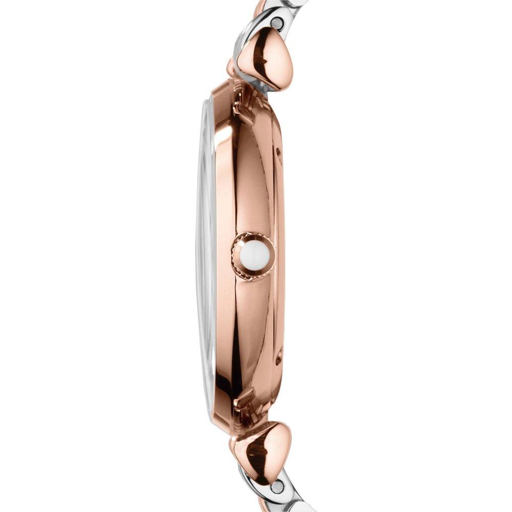 Emporio Armani AR1683 Gianni T-Bar zweifarbige Damenuhr