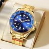 Watch Men'S Steel Belt Watch Luminous Quartz Business Watch 1090