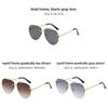 Fall European Fashion Double Bridge Metal Rimless Tortoise Sunglasses For Travel And Outdoor