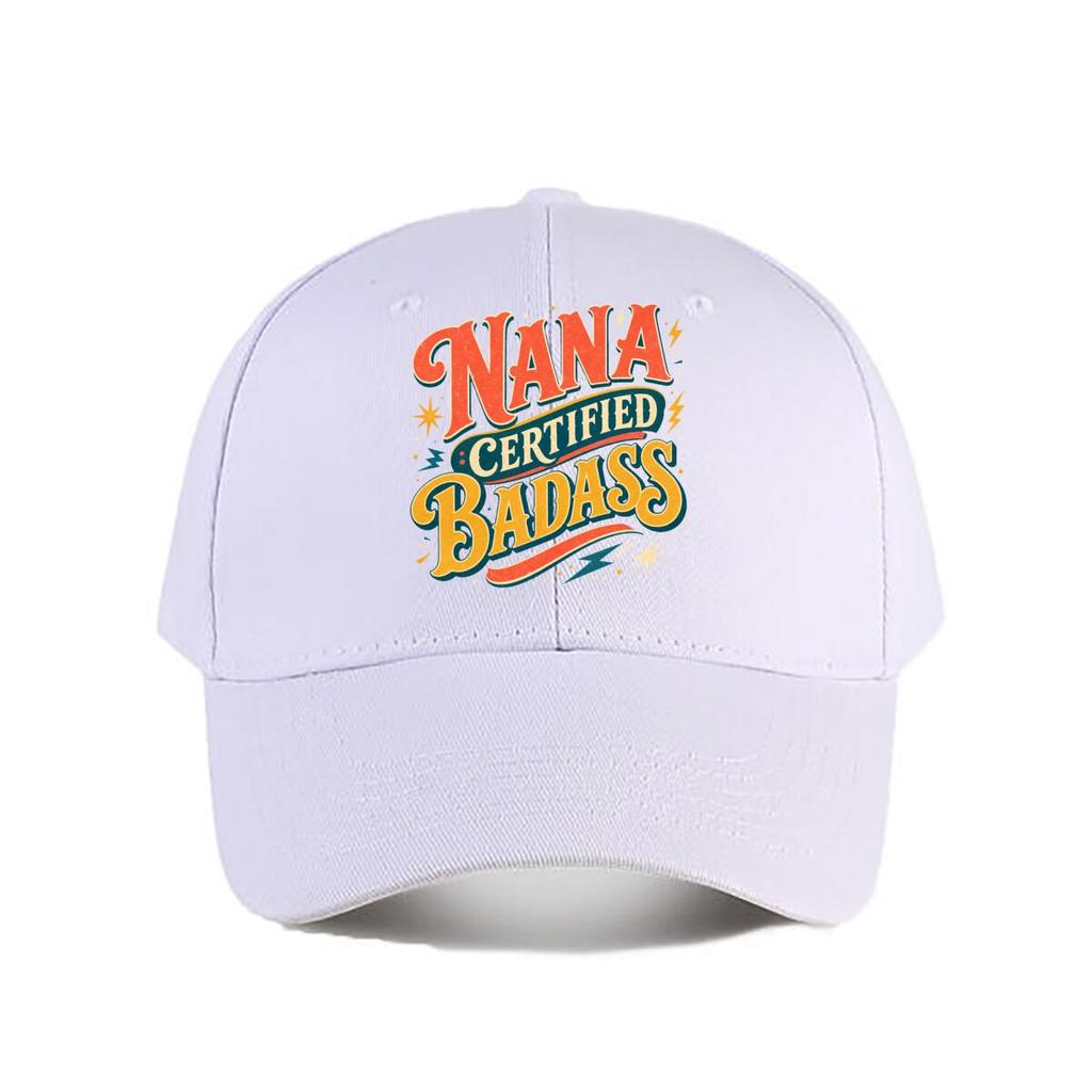 Nana Certified Badass Retro Letterin Baseball Cap Fashion Outdoor Sports Sunhat Unisex Snapback Cap Womens