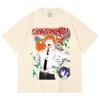230 Gsm 100% Cotton Chainsaw Man V46 Denji Print Unisex Heavy Cotton T Shirt