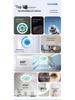 LED RGB Ceiling Fan Light with Remote Control, E27 Base, Dimmable, 360° Rotation for Bedroom