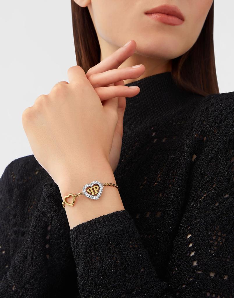 Philipp Plein Jewelry ROCKED HEARTS PJZEA12BU Rose Gold Bracelet In Stainless Women's Steel.