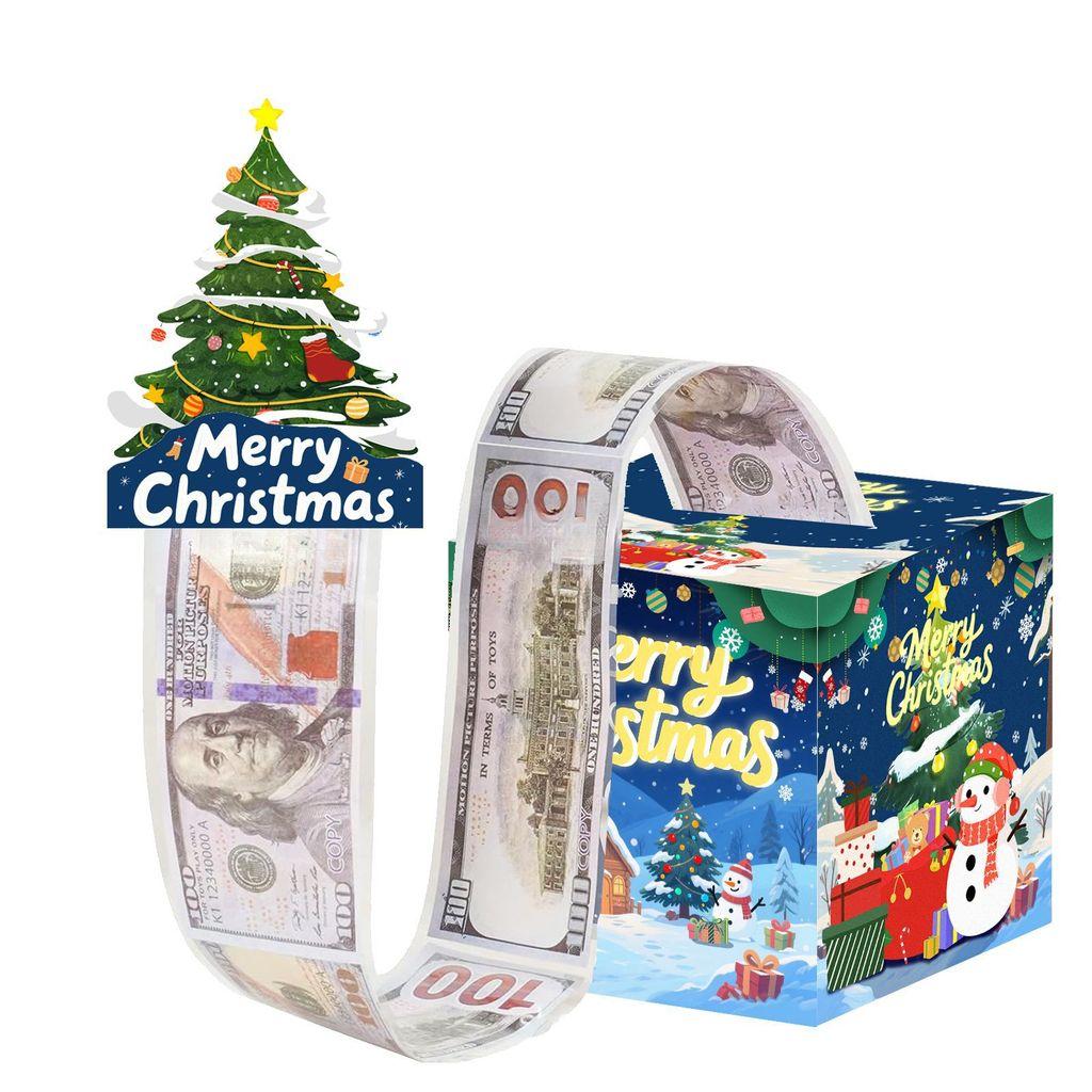 Decor Money Holiday Box With Snowy Night Theme For Christmas And Year New