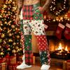 Men's Loose Fit Christmas Print Casual Pants with Pockets for Holiday Daily Wear