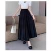 Women's White A-Line Cake Skirt - 2024 Summer High Waist Slim Fit for Pear-Shaped Figures