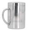 Stainless Steel DoubleLayer Coffee Cup with Handle Children"s Cup with Lid Heat Insulation and